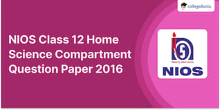 NIOS Class 12 Home Science Compartment Question Paper 2016 with Answer Key
